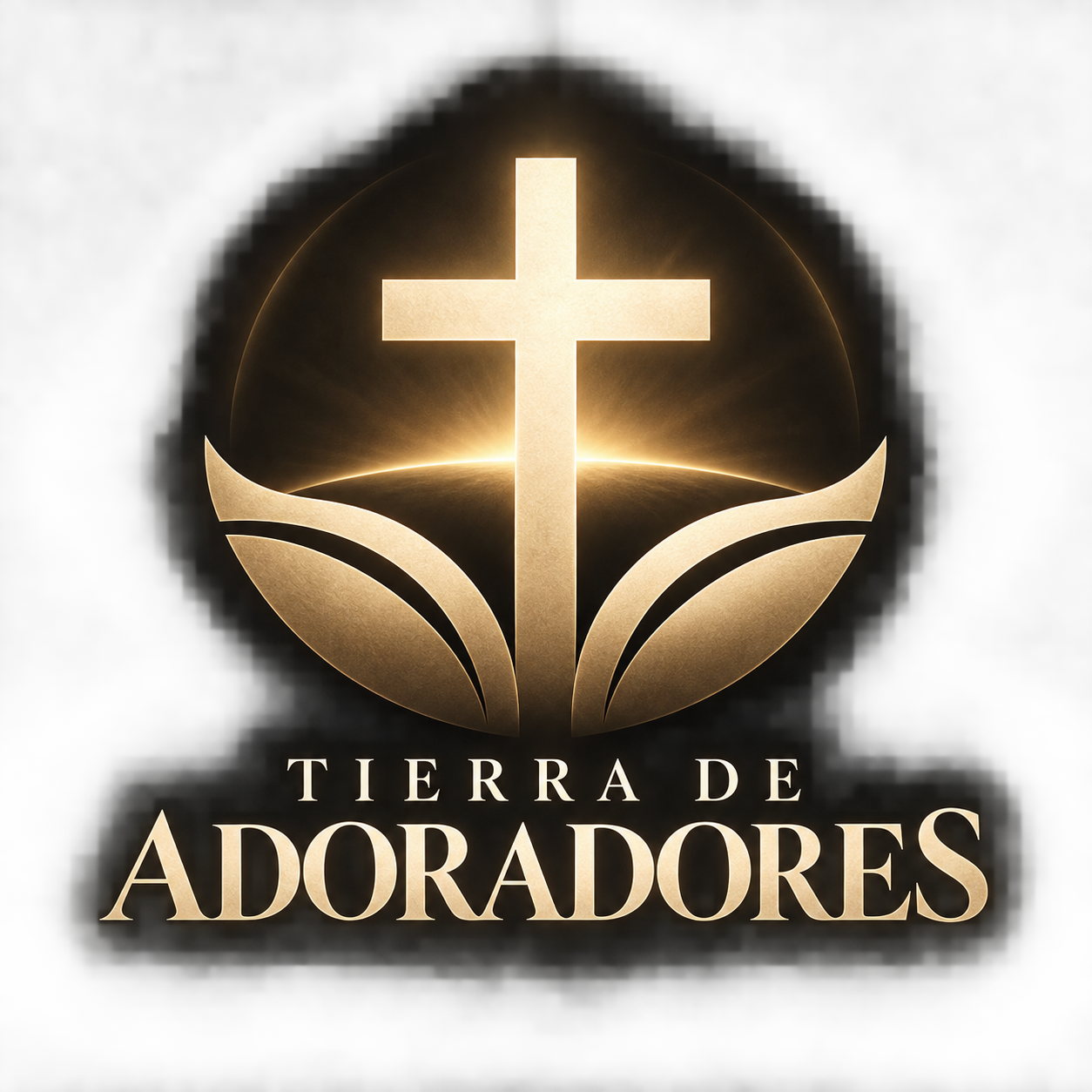 Tierra de Adoradores: una cruz dorada sobre la tierra iluminada